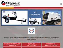 Tablet Screenshot of milleniumproducts.net
